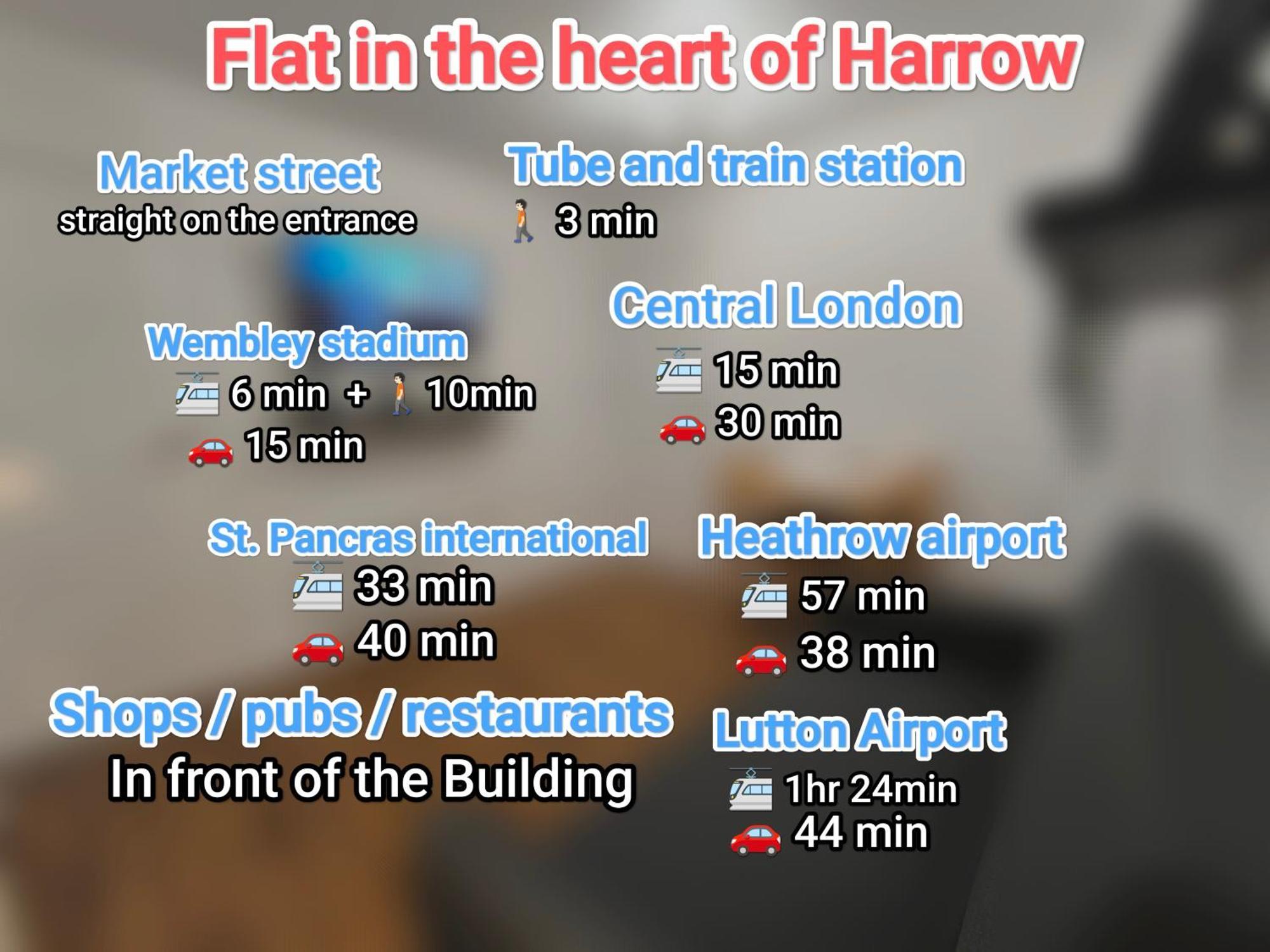 Flat On Market Street, Tube Station Is Very Close, Near Wembley And London * Harrow